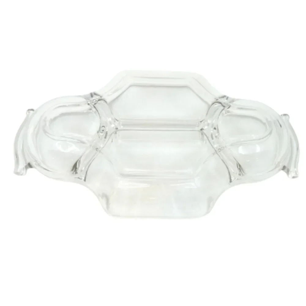 VINTAGE DEPRESSION GLASS~FOUR COMPARTMENT RELISH or CANDY DISH~13” x 7.25”